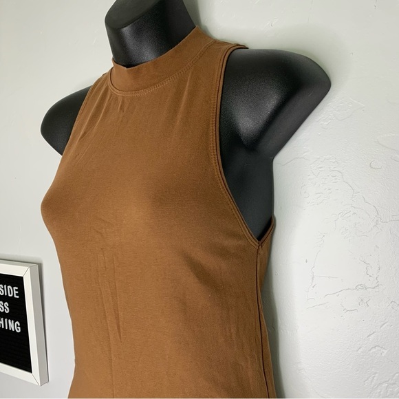 Zara Ribbed High Neck Tank Top Size Small - Picture 3 of 7